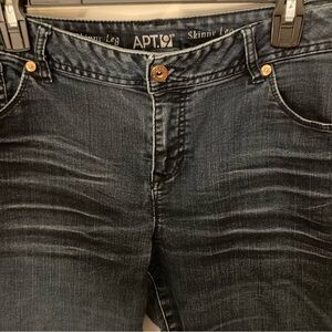 Apt. 9 SKINNY Modern Fit Blue JEANS Size 14R Pants!